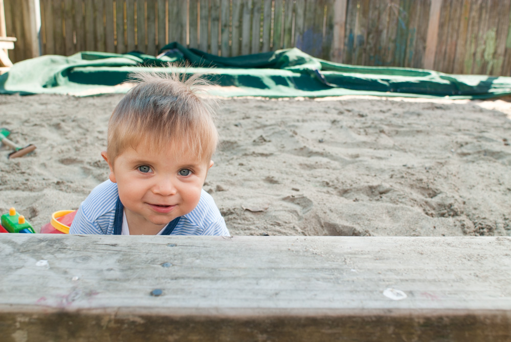 Fun in the sandpit.